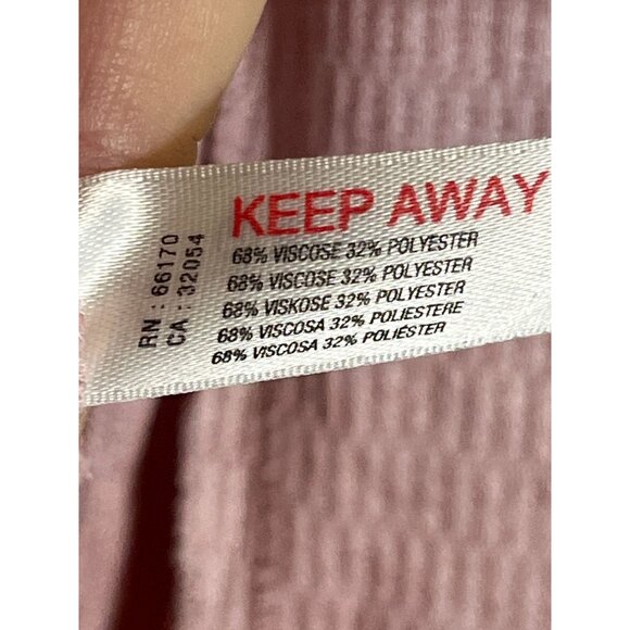 Free People Waffle Knit Bodysuit Pink S Henley Feminine Coquette Chic Boho Folk - Picture 12 of 12